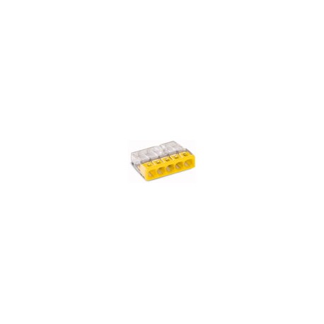 Szybkozłączka 5x 0,5-2,5mm2 transparentna/żółta 2273-205 WAGO