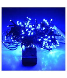 Lampki choinkowe 100 LED+G ciepły niebieski, łańcuch wewnętrzny z gniazdem LM08-3 VITALUX